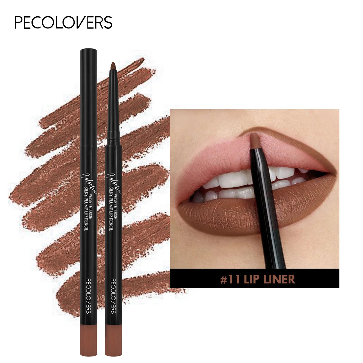 Crayon à Lèvres Mat Waterproof – Longue Tenue, 12 Teintes