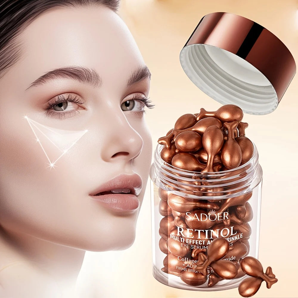 Sérum en Capsules au Rétinol — Crème Yeux Hydratante & Raffermissante