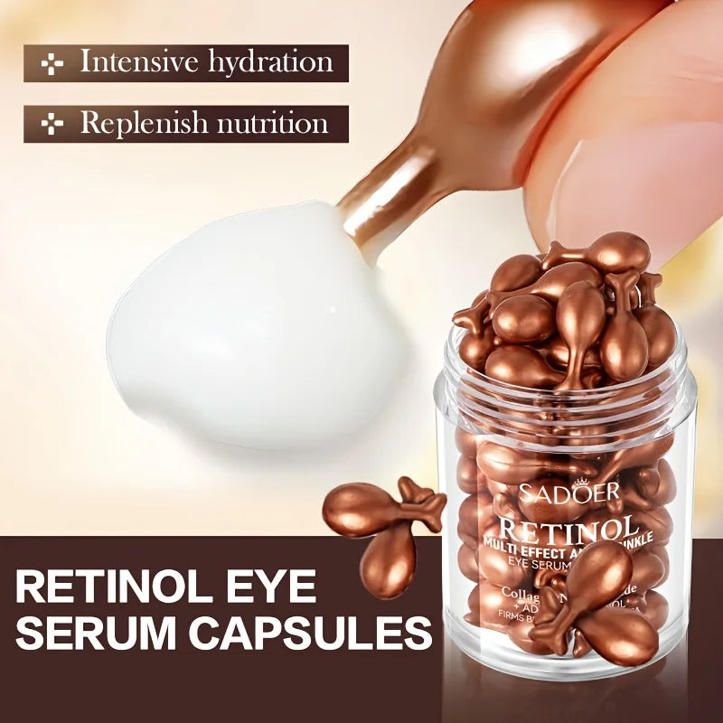 Sérum en Capsules au Rétinol — Crème Yeux Hydratante & Raffermissante
