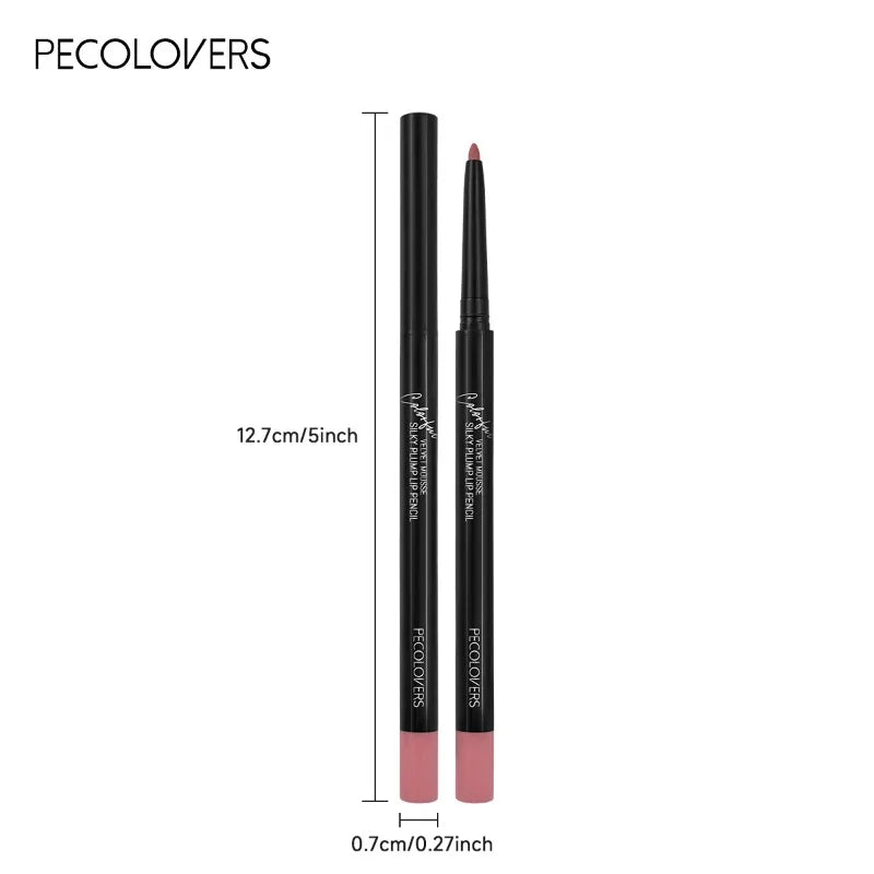 Crayon à Lèvres Mat Waterproof – Longue Tenue, 12 Teintes