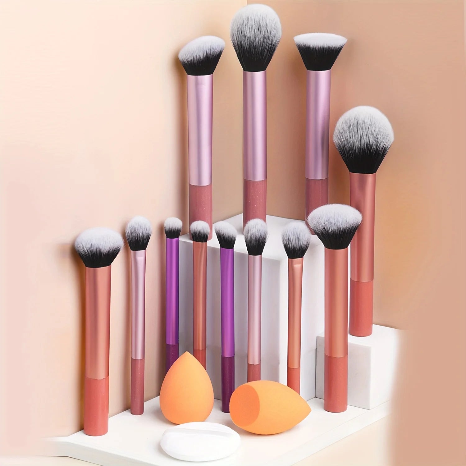 Kit de Pinceaux Maquillage Professionnel 12 pièces.