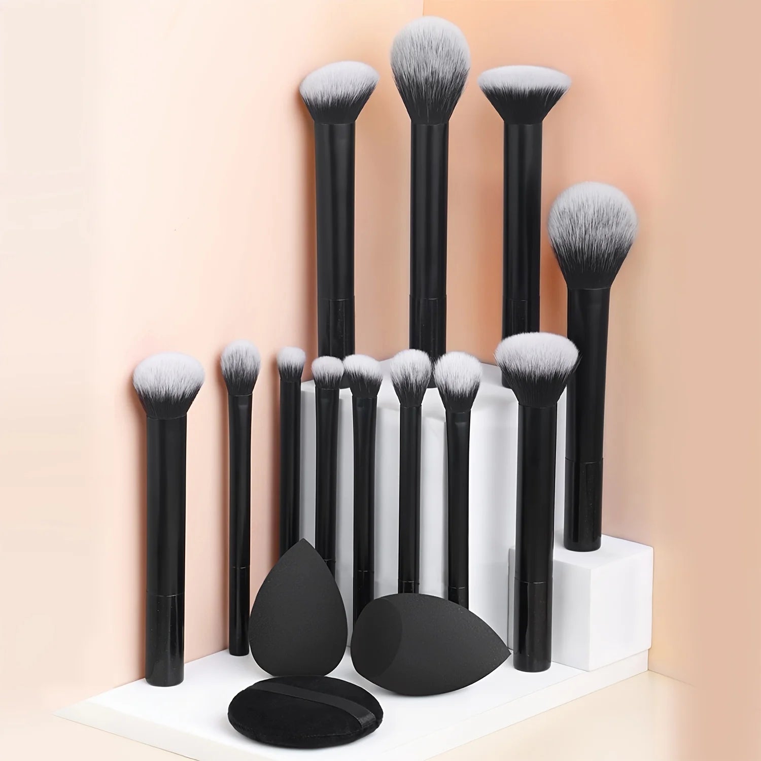 Kit de Pinceaux Maquillage Professionnel 12 pièces.