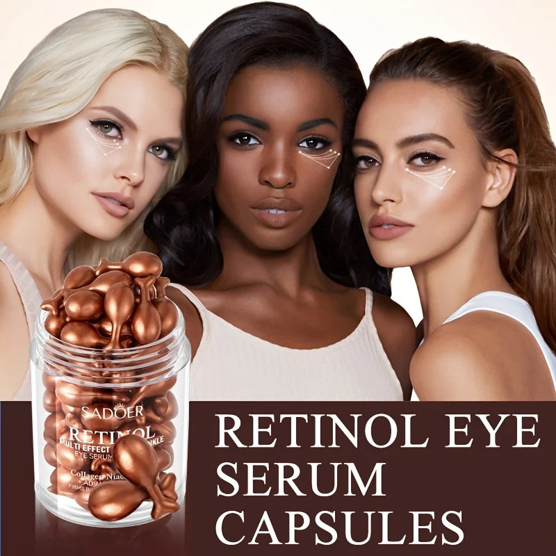 Sérum en Capsules au Rétinol — Crème Yeux Hydratante & Raffermissante