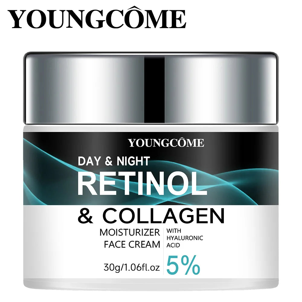 Crème Rétinol & Collagène Jour et Nuit — Élasticité & Hydratation