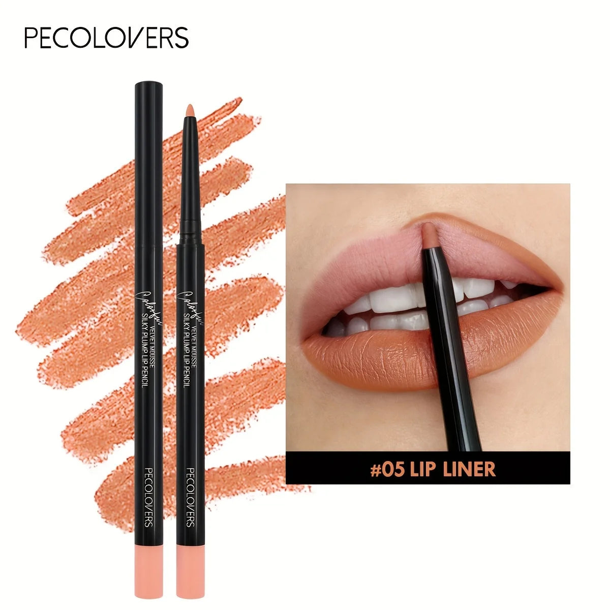 Crayon à Lèvres Mat Waterproof – Longue Tenue, 12 Teintes
