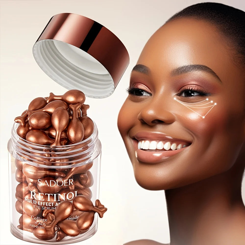 Sérum en Capsules au Rétinol — Crème Yeux Hydratante & Raffermissante