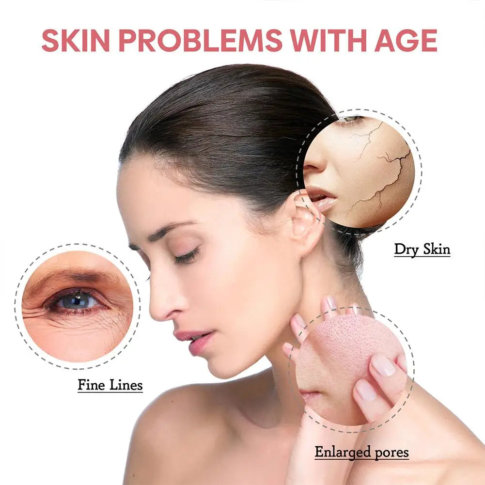 Sérum Visage 5 en 1 — Vitamine C, Acide Hyaluronique & Collagène