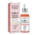 Sérum Visage 5 en 1 — Vitamine C, Acide Hyaluronique & Collagène
